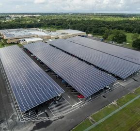 Goede prijs. Dubbele van de het Parkerenss304 Carport Zonne Opzettende Structuur van de Rij Zonneauto het Metaalpv Waterdichte Regelbare Comité Steunregeling online