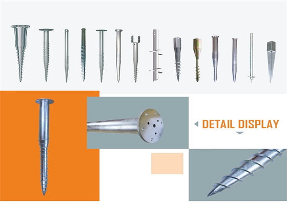 Goede prijs. De open Schroef van de Gebiedsgrond stapelt Pool-Ankersdikte 2.75mm 3mm 3.5mm Wind 60m/S op online