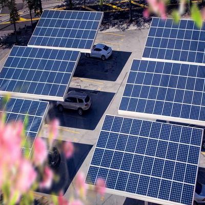 Goede prijs. Gegalvaniseerd Staalkader van zonnecarportstructuren van de Netoppervlakte online