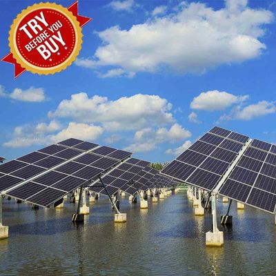 Goede prijs. Roestbescherming PV die de Grond Opzettend Systeem van het Steunen vissen-Licht Bijkomend Zonnepaneel voor Viskwekerij opzetten online