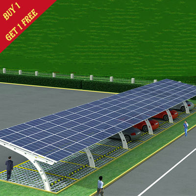 Goede prijs. de Zonnestelsels van 60kw Carport voor het Comité van het Parkerenframeless van de Autohaven PV Grond die de Zonneloods van het Autoparkeren opzetten online