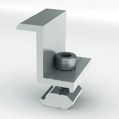 Goede prijs. Het anodiserende Zonnepaneel van het Metaaldak klemt Bevindende de Module Opzettende Structuren vast van Naadtin for frameless PV online