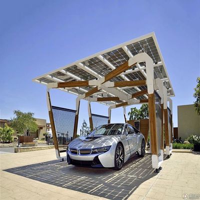 Goede prijs. 10-60° Galvanized Steel PV Solar Carport Mounting Systems online