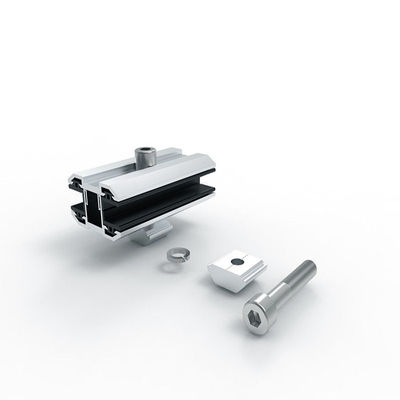 AL 6005 van de aluminiumlegering van de het Glas Zonnemodule van T5 Dubbele het Beëindigenklem