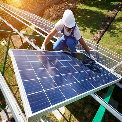 Goede prijs. De geanodiseerde Q235-Staalgrond zette Zonnestructuur op online