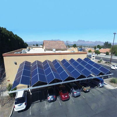 Modern Carport Zonne het Rek Opzettend Systeem van HDG Q345