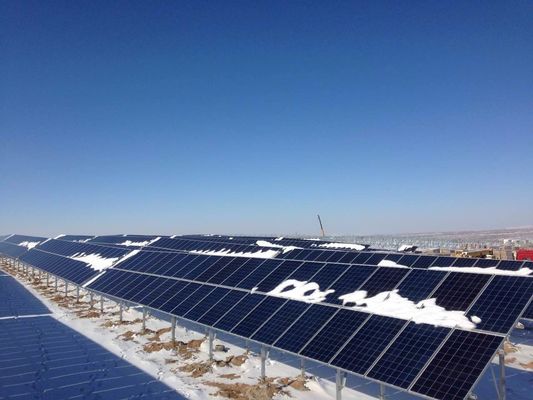 Q235B Q345B Zonnepaneelbeugels met thermisch verzinkt / anodiserend PV-montagesysteem